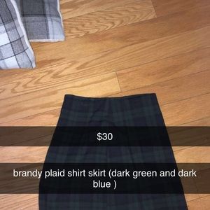 Plaid mini skirt